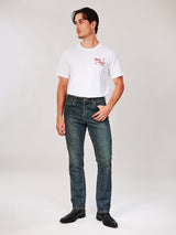 กางเกงยีนส์ผู้ชาย คอลเลคชั่น WRANGLER LEGENDS GREENSBORO FIT เอวกลาง ทรงตรง สียีนส์เข้ม