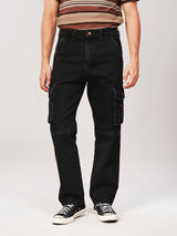 CARGO FIT WRANGLER LEGENDS COLLECTION MID RISE REGULAR MEN'S JEANS BLACK