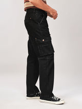 CARGO FIT WRANGLER LEGENDS COLLECTION MID RISE REGULAR MEN'S JEANS BLACK