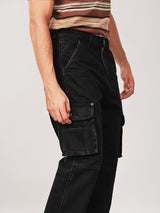 CARGO FIT WRANGLER LEGENDS COLLECTION MID RISE REGULAR MEN'S JEANS BLACK