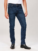 กางเกงยีนส์ผู้ชาย คอลเลคชั่น WRANGLER LEGENDS LARSTON FIT เอวต่ำ ทรงเข้ารูป สียีนส์กลาง