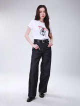 LOOSE FIT WRANGLER LEGENDS COLLECTION HIGH RISE RELAXED WOMEN'S JEANS RAW DENIM
