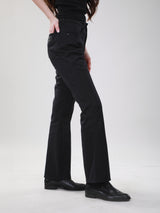 กางเกงขายาวผู้หญิง คอลเลคชั่น WRANGLER LEGENDS BOOTCUT FIT เอวสูง ทรงขาม้า สีดำ