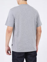 เสื้อยืดแขนสั้นผู้ชาย ทรงตรง สีเทา
