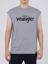 REGULAR FIT MEN'S SLEEVELESS T-SHIRT GREY