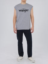 REGULAR FIT MEN'S SLEEVELESS T-SHIRT GREY