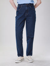 MOM FIT HIGH RISE REGULAR WOMEN'S JEANS DARK INDIGO