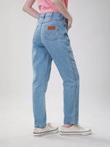 MOM FIT HIGH RISE REGULAR WOMEN'S JEANS LIGHT INDIGO