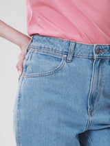 MOM FIT HIGH RISE REGULAR WOMEN'S JEANS LIGHT INDIGO