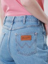 MOM FIT HIGH RISE REGULAR WOMEN'S JEANS LIGHT INDIGO