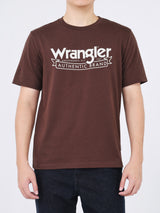 เสื้อยืดแขนสั้นผู้ชาย ทรงตรง สีน้ำตาล