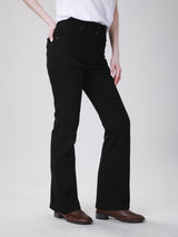 BOOTCUT FIT HIGH RISE REGULAR-BOOTCUT WOMEN'S JEANS BLACK