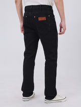 กางเกงยีนส์ผู้ชาย GREENSBORO FIT เอวกลาง ทรงตรง สีดำ