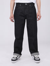 REDDING FIT MID RISE RELAXED MEN'S JEANS BLACK