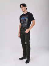 กางเกงขายาวผู้ชาย คอลเลคชั่น BEYOND INDIGO MWZ FIT เอวกลาง ทรงตรง สีเขียวมะกอก