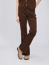 BOOTCUT FIT BEYOND INDIGO COLLECTION HIGH RISE WOMEN'S PANTS BROWN