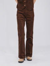 BOOTCUT FIT BEYOND INDIGO COLLECTION HIGH RISE WOMEN'S PANTS BROWN