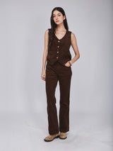 BOOTCUT FIT BEYOND INDIGO COLLECTION HIGH RISE WOMEN'S PANTS BROWN