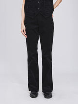 BOOTCUT FIT BEYOND INDIGO COLLECTION HIGH RISE WOMEN'S PANTS BLACK