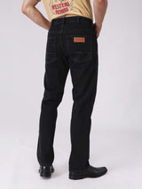 กางเกงยีนส์ผู้ชาย คอลเลคชั่น BEYOND INDIGO TEXAS FIT เอวกลาง ทรงตรง สีดำ