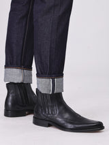 กางเกงยีนส์ (ริมดำ)ผู้ชาย คอลเลคชั่น BEYOND INDIGO GREENSBORO FIT เอวกลาง ทรงตรง สียีนส์ผ้าดิบ