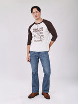 REGULAR FIT BEYOND INDIGO COLLECTION MEN'S LONG SLEEVE T-SHIRT GREY