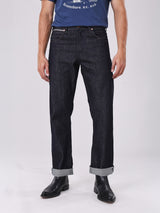 กางเกงยีนส์ (ริมดำ)ผู้ชาย คอลเลคชั่น BEYOND DENIM MWZ FIT เอวกลาง ทรงตรง สียีนส์ผ้าดิบ