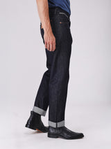 กางเกงยีนส์ (ริมดำ)ผู้ชาย คอลเลคชั่น BEYOND DENIM MWZ FIT เอวกลาง ทรงตรง สียีนส์ผ้าดิบ