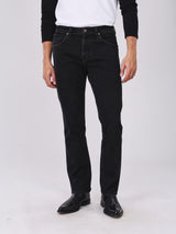 กางเกงยีนส์ผู้ชาย คอลเลคชั่น BEYOND DENIM TEXAS SLIM FIT เอวกลาง ทรงเข้ารูป สีดำ