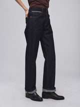 กางเกงยีนส์ผู้หญิง คอลเลคชั่น BEYOND DENIM SUNSET FIT เอวกลาง ทรงตรง สียีนส์เข้ม