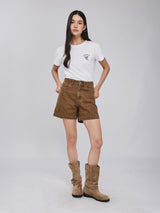 RELAXED FIT BEYOND INDIGO COLLECTION WOMEN'S SHORT SLEEVE T-SHIRT OFF-WHITE