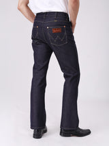 กางเกงยีนส์ผู้ชาย คอลเลคชั่น BEYOND INDIGO BOOTCUT FIT เอวสูง ทรงขาม้า สียีนส์ผ้าดิบ