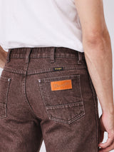 กางเกงยีนส์ผู้ชาย คอลเลคชั่น BEYOND DENIM MWZ FIT เอวกลาง ทรงตรง สีน้ำตาล