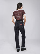 REGULAR FIT BEYOND DENIM COLLECTION WOMEN'S SHORT SLEEVE T-SHIRT BROWN