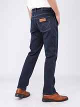 TEXAS FIT BEYOND INDIGO COLLECTION MID RISE SLIM MEN'S JEANS DARK INDIGO
