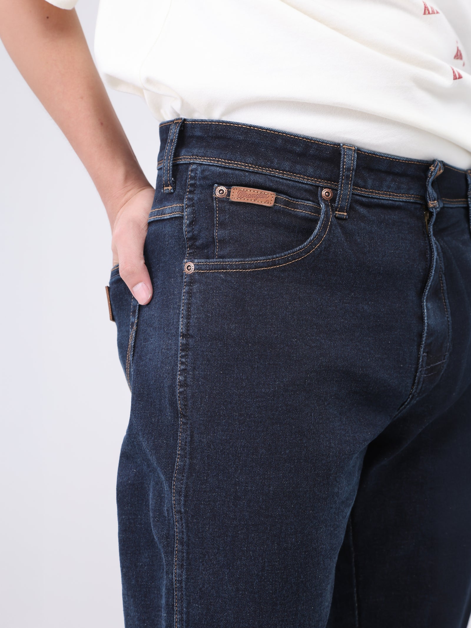 TEXAS FIT BEYOND INDIGO COLLECTION MID RISE SLIM MEN'S JEANS DARK