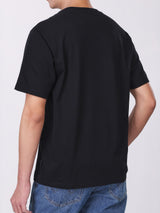 REGULAR FIT MEN'S SHORT SLEEVE T-SHIRT BLACK
