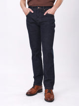 กางเกงยีนส์ผู้ชาย TEXAS SLIM FIT เอวกลาง ทรงเข้ารูป สียีนส์เข้ม