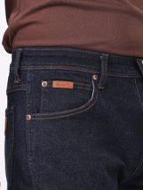 กางเกงยีนส์ผู้ชาย TEXAS SLIM FIT เอวกลาง ทรงเข้ารูป สียีนส์เข้ม