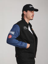 REGULAR FIT RODEO RACING COLLECTION MEN'S DENIM JACKET BLACK