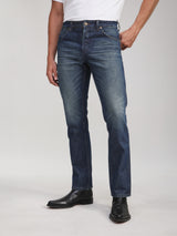 GREENSBORO FIT RODEO RACING COLLECTION MID RISE REGULAR MEN'S JEANS DARK INDIGO