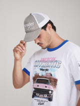 REGULAR FIT RODEO RACING COLLECTION MEN'S SHORT SLEEVE T-SHIRT WHITE