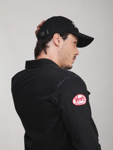 เสื้อเชิ้ตแขนยาวผู้ชาย คอลเลคชั่น RODEO RACING ทรงตรง สีดำ