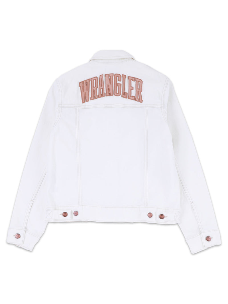 REGULAR FIT LEGEND OF WRANGLER COLLECTION WOMEN'S DENIM JACKET OFF-WHITE