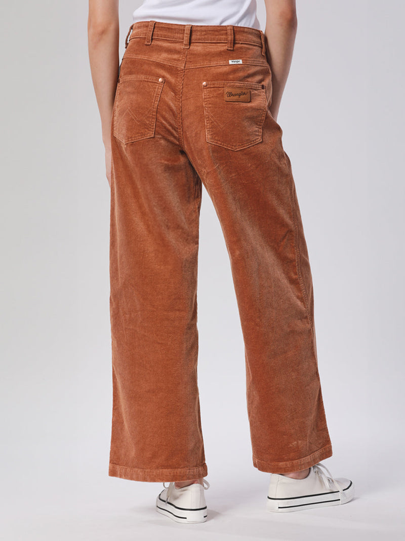 WORLDWIDE FIT LEGEND OF WRANGLER COLLECTION HIGH RISE WORLDWIDE WOMEN'S PANTS BROWN