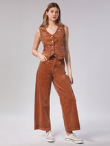 WORLDWIDE FIT LEGEND OF WRANGLER COLLECTION HIGH RISE WORLDWIDE WOMEN'S PANTS BROWN