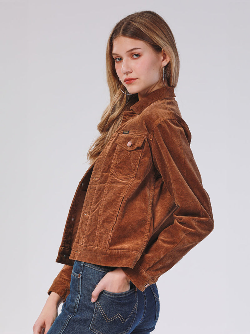 REGULAR FIT LEGEND OF WRANGLER COLLECTION WOMEN'S JACKET BROWN