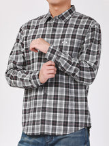 REGULAR FIT MEN'S SHIRT LONG SLEEVE GREY