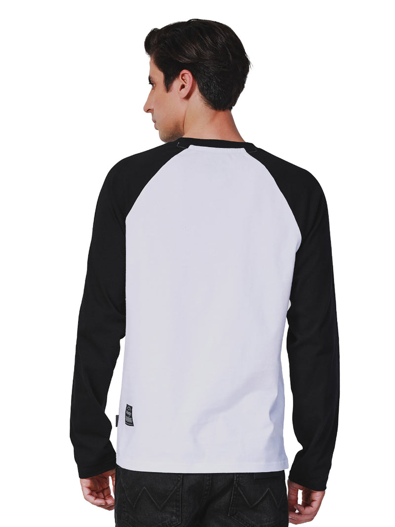 REGULAR FIT BIKER COLLECTION MEN'S TEE LONG SLEEVE WHITE