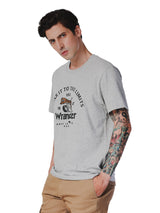 REGULAR FIT BIKER COLLECTION MEN'S TEE SHORT SLEEVE GREY